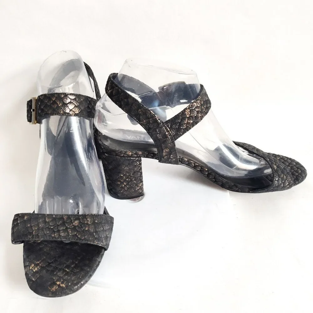 Vaneli Iridescent Snakeskin Black 3